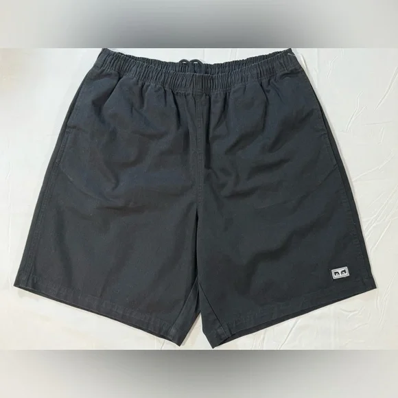 OBEY Men's Black elastic waist shorts size L - Picture 1 of 11